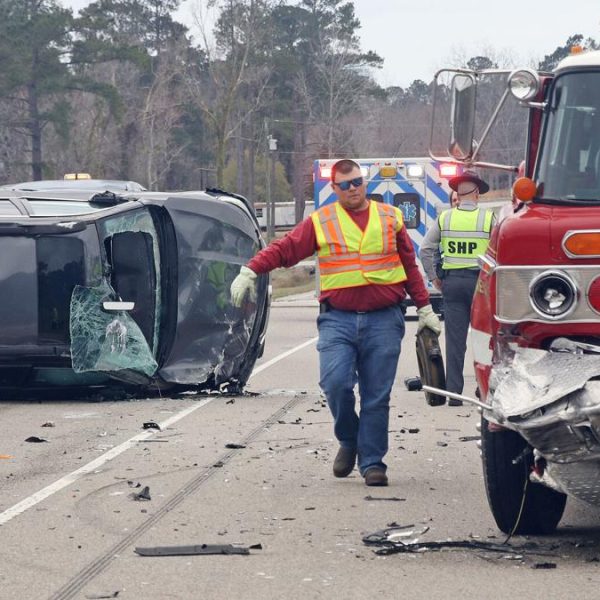 FIREFIGHTER INJURED WHEN FIRE TRUCK STRUCK AT SCENE OF GRASS FIRE ...